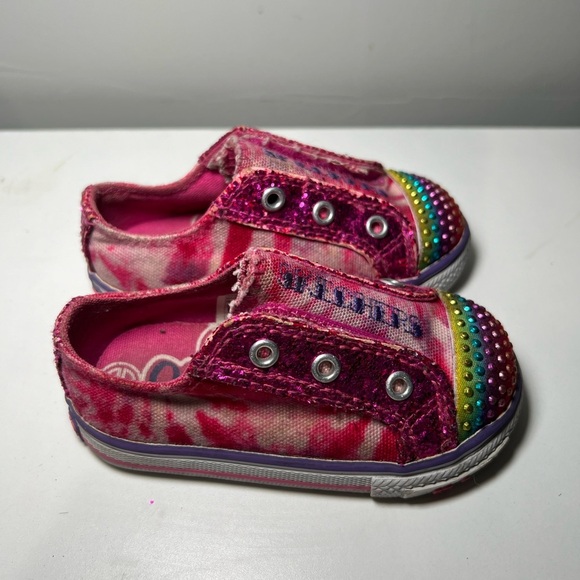 Twinkle Toes Pink Rainbow Sneakers kids 5 - Picture 1 of 5